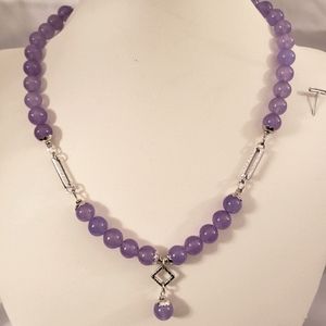 Purple Beaded Necklace